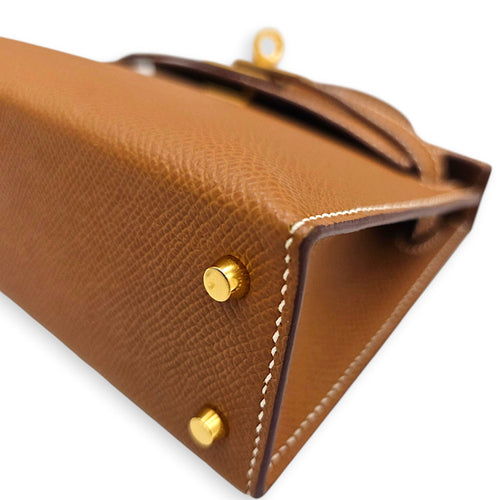 Sellier Kelly 20 Gold in Epsom Gold hardware CL2607-22722 7