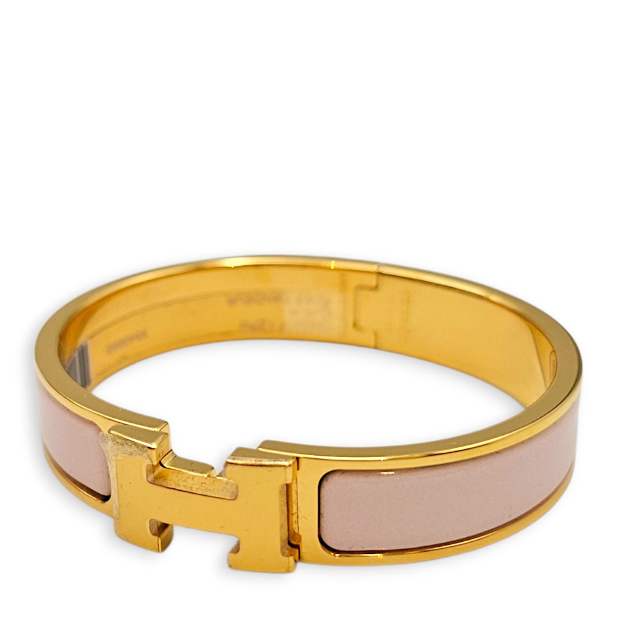 Clic H Bracelet. PM Rose Candeur Bracelet Gold hardware CL2607-22734 3