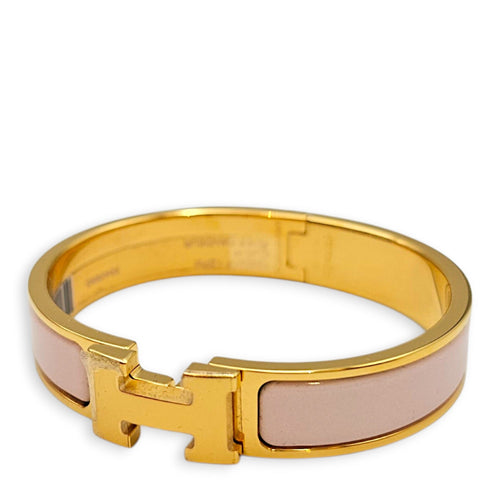 Clic H Bracelet. PM Rose Candeur Bracelet Gold hardware CL2607-22734 3