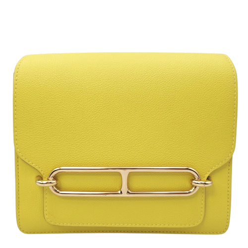 Roulis Mini Lime in Evercolor Permabrass hardware