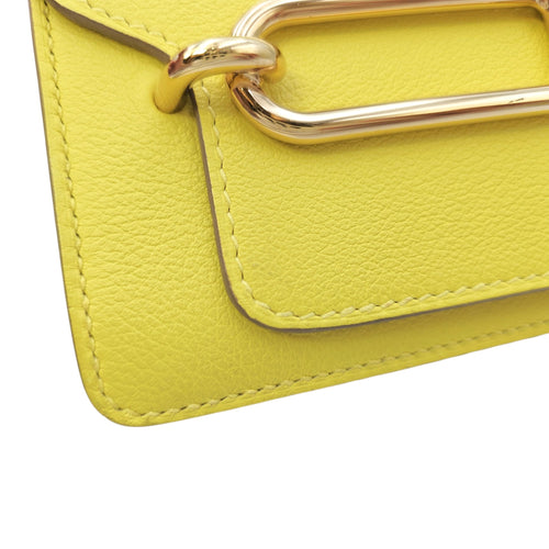 Roulis Mini Lime in Evercolor Permabrass hardware