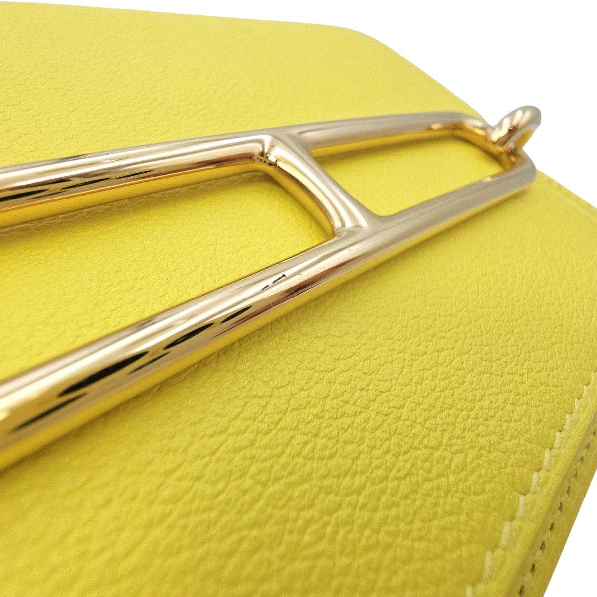 Roulis Mini Lime in Evercolor Permabrass hardware