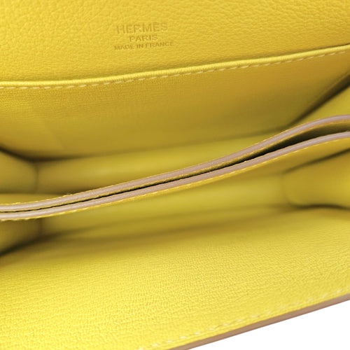Roulis Mini Lime in Evercolor Permabrass hardware