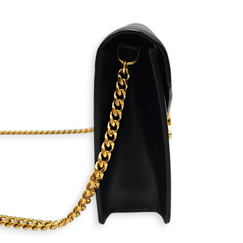 Margo Triomphe Black Wallet On Chain in Calfskin Gold hardware CL2607-22737 4