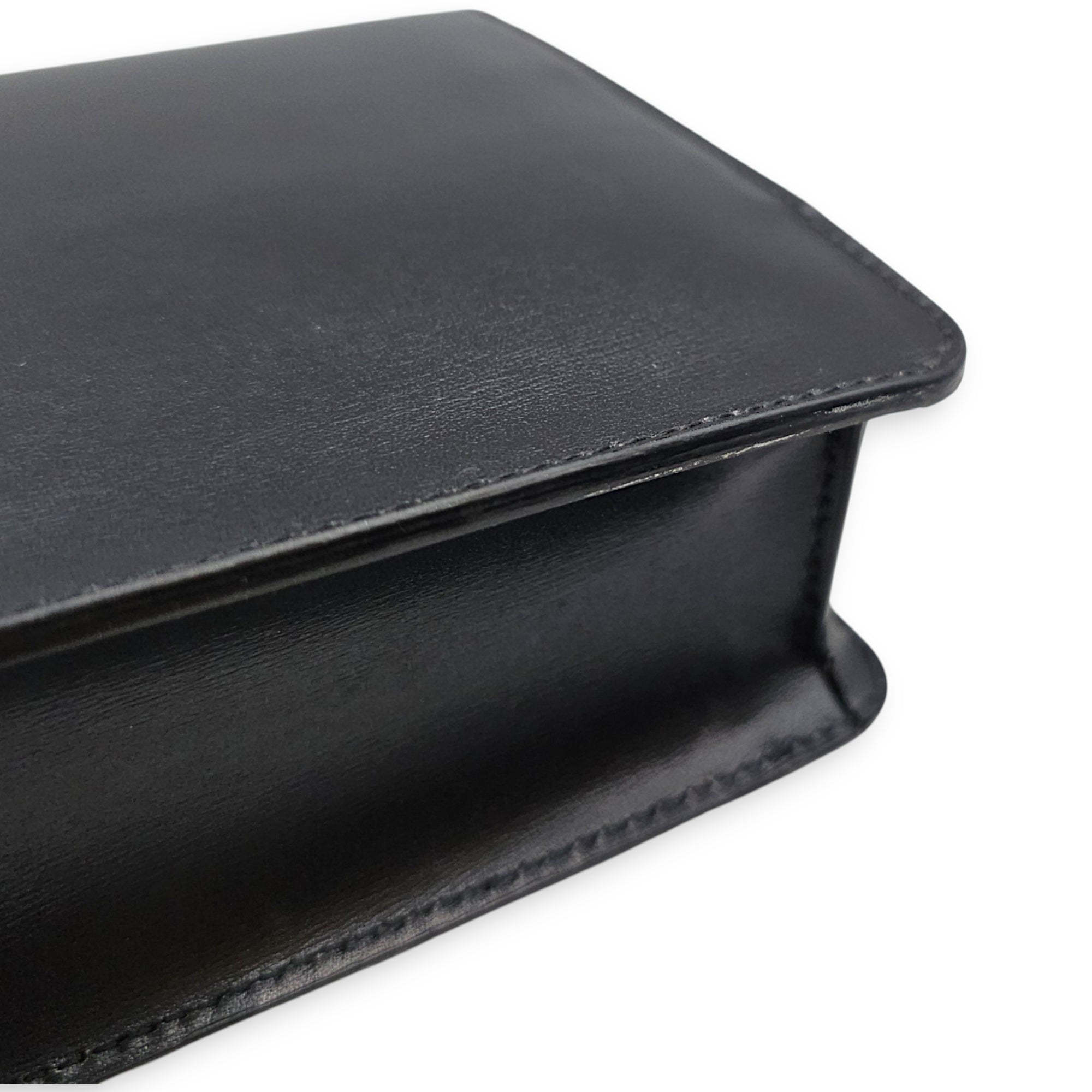 Margo Triomphe Black Wallet On Chain in Calfskin Gold hardware CL2607-22737 9