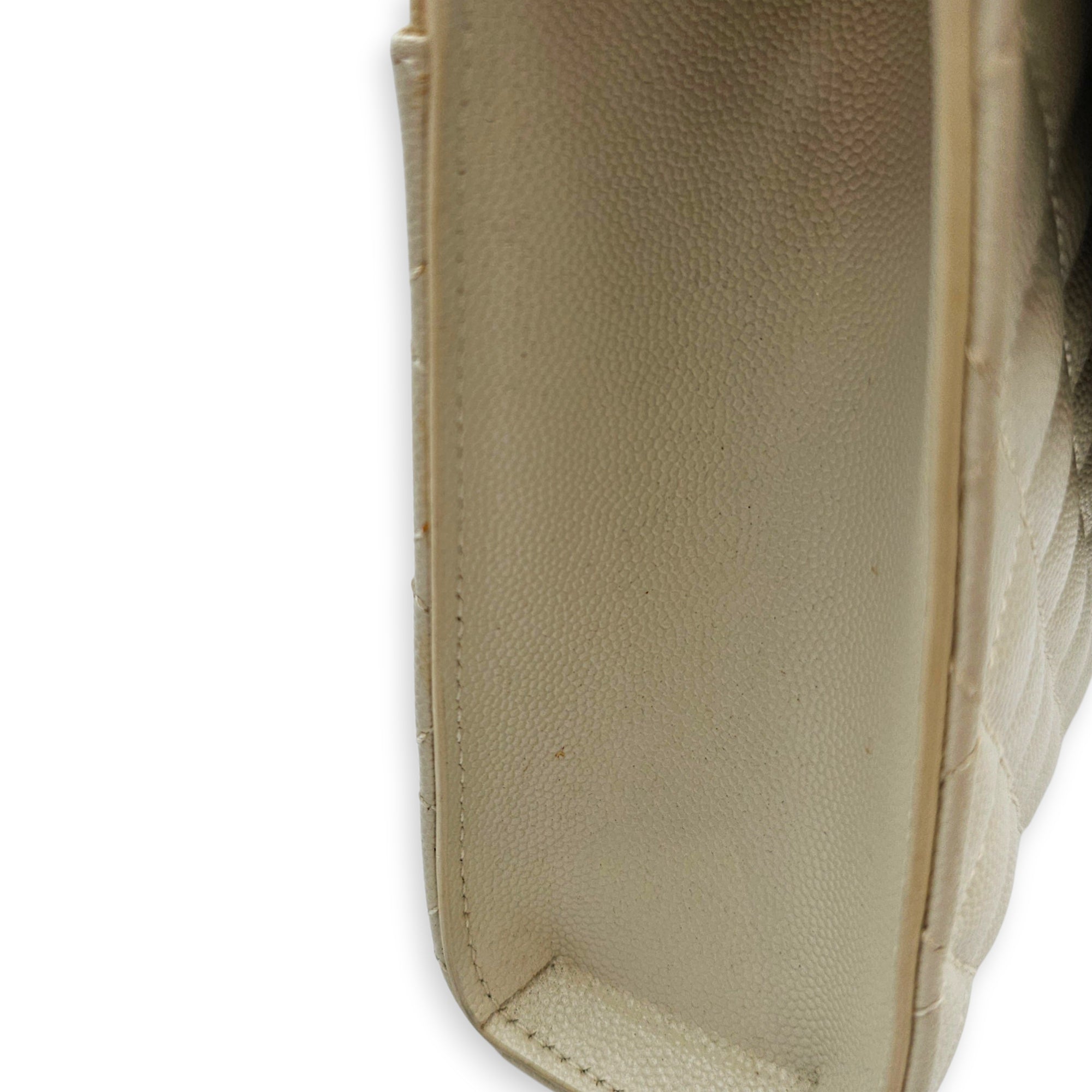 Quilted Grain De Poudre Envelope 24cm Beige Shoulder Bag in Calfskin Gold hardware CL2607-22738 11