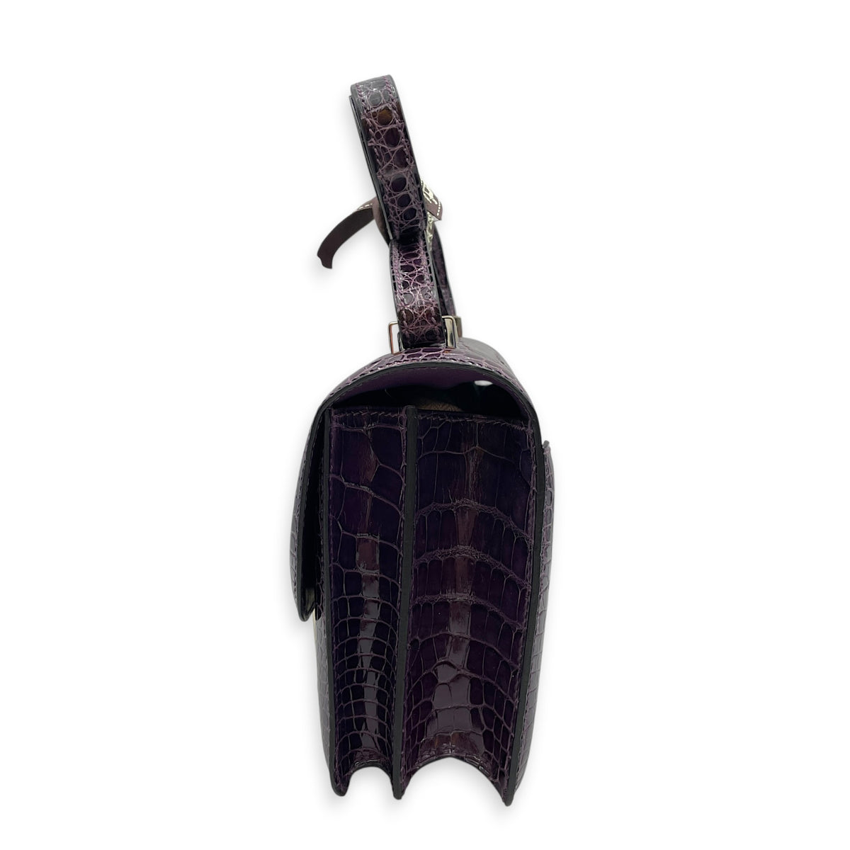 Constance 18 Amethyst in Shiny Alligator Palladium hardware
