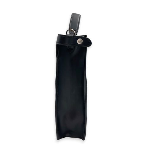 Peekaboo Medium Black Shoulder Bag in Canvas Silver hardware CL2608-022984 5