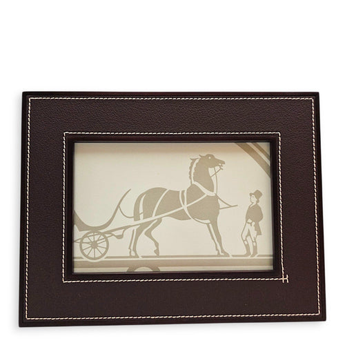 Pleiade picture frame, small model Chocolat Homeware  in Calfskin CL2608-022988 1