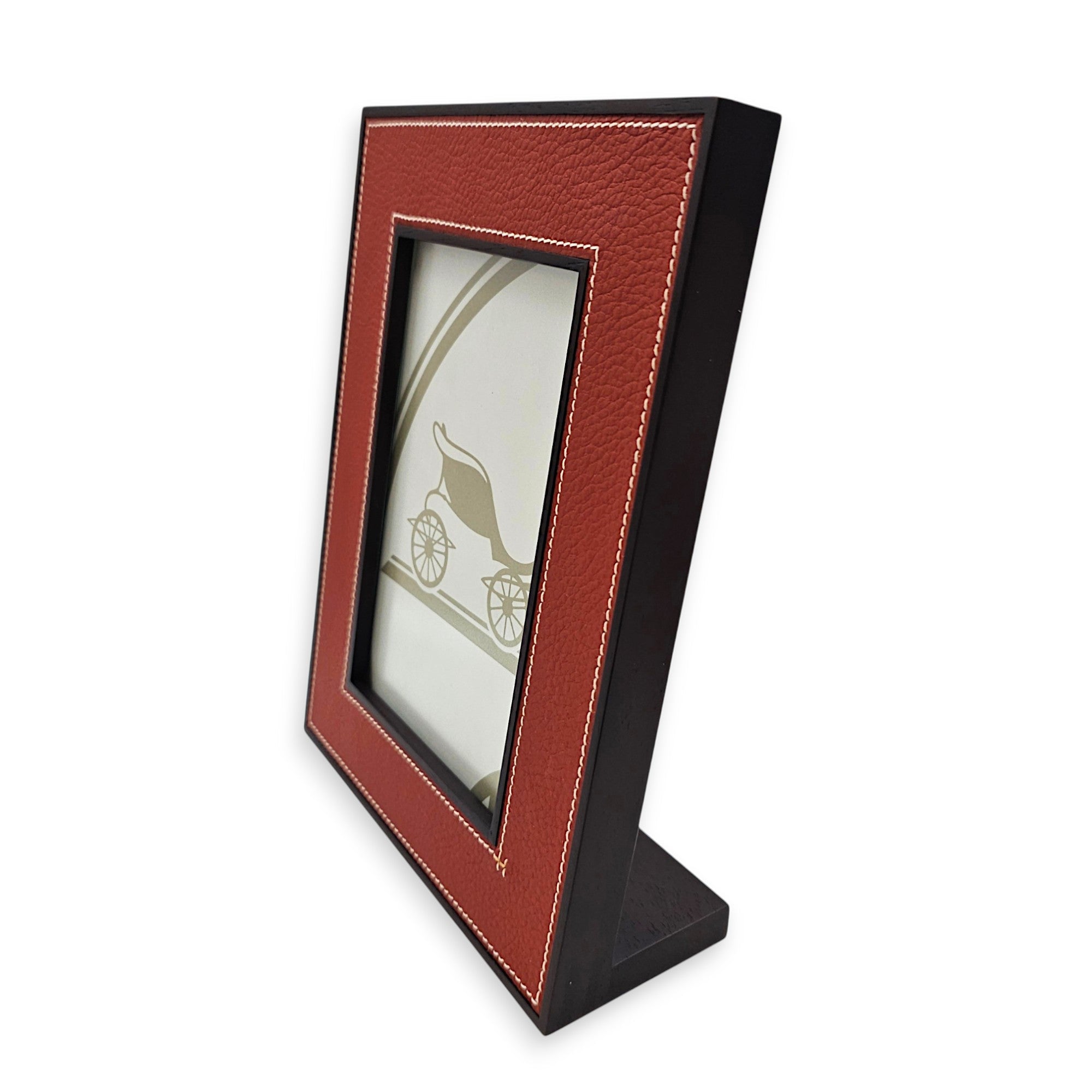 Pleiade picture frame, small model  Brique Homeware in Calfskin CL2608-022989 3