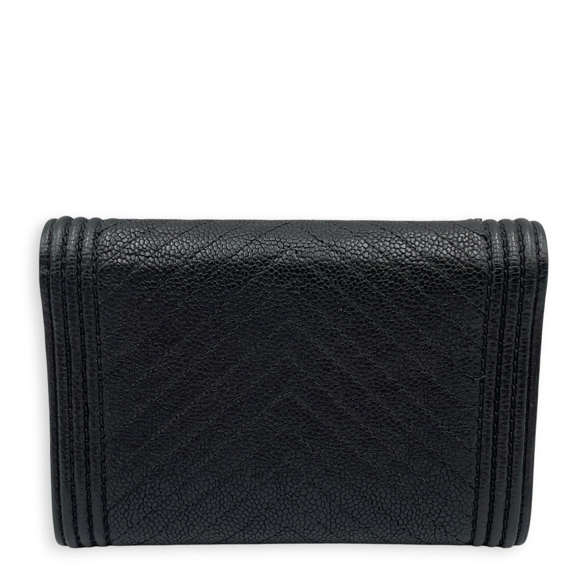 Boy Long Black Wallet in Calfskin Gold hardware CL2608-022992 2