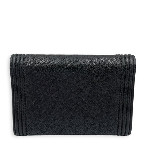Boy Long Black Wallet in Calfskin Gold hardware CL2608-022992 2