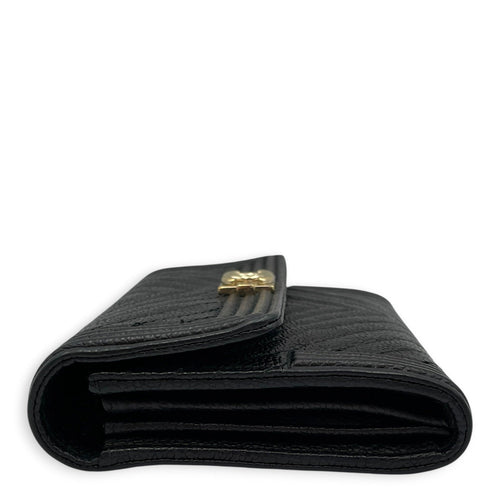 Boy Long Black Wallet in Calfskin Gold hardware CL2608-022992 3