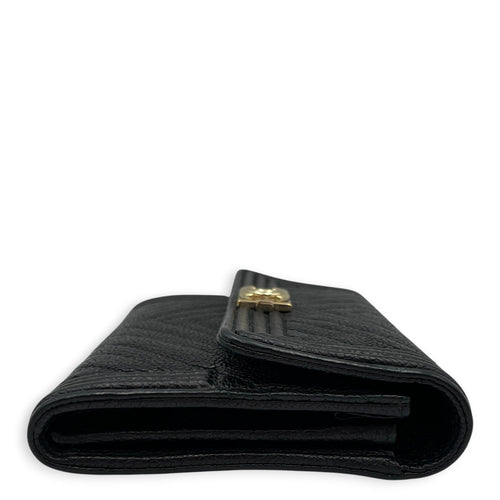 Boy Long Black Wallet in Calfskin Gold hardware CL2608-022992 4