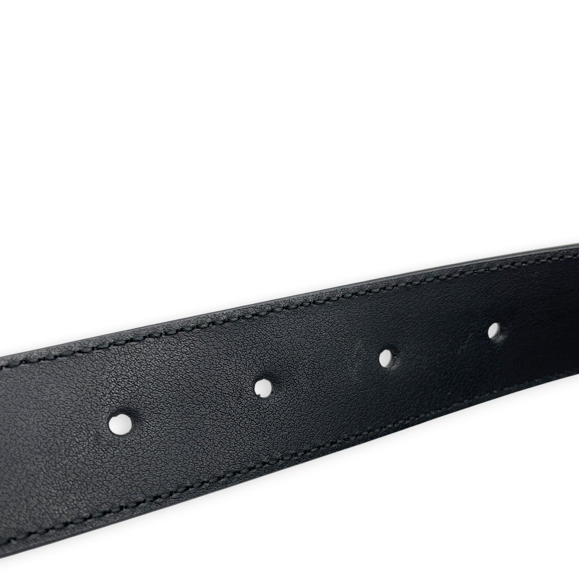 GG Marmont 75cm Black Belt in Calfskin Gold hardware CL2608-022996 5