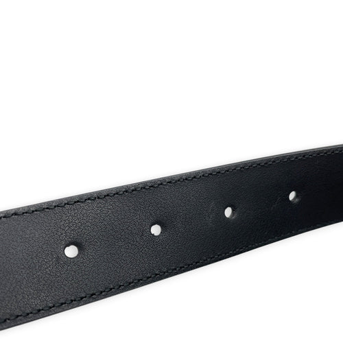GG Marmont 75cm Black Belt in Calfskin Gold hardware CL2608-022996 5