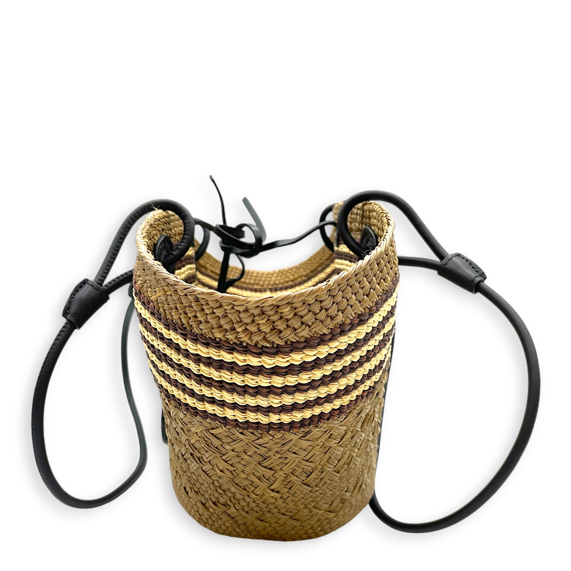 Anagram Brown Tote Bag in Raffia