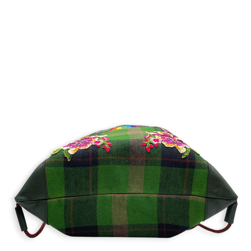 Gucci x Dover Street “ Blind for love" Drawstring  Green Backpack in Canvas CL2608-023007 5