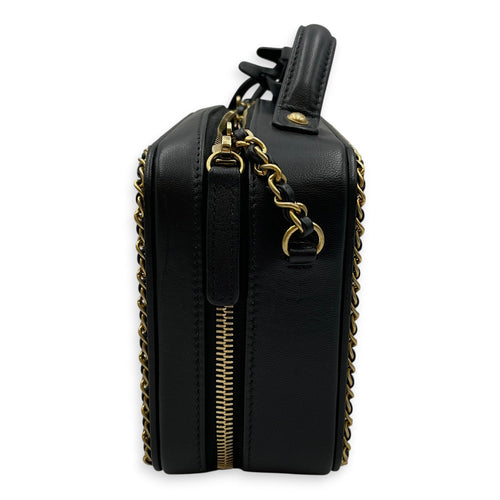 Vanity Small Black Vanity Bag in Calfskin Gold hardware CL2608-023011 4