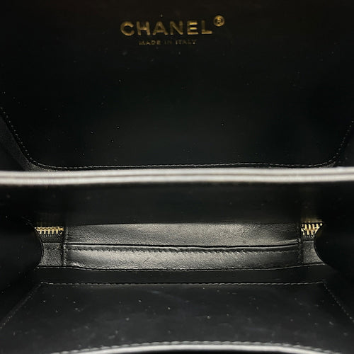 Vanity Small Black Vanity Bag in Calfskin Gold hardware CL2608-023011 6