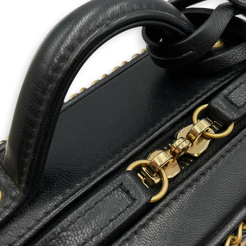 Vanity Small Black Vanity Bag in Calfskin Gold hardware CL2608-023011 7