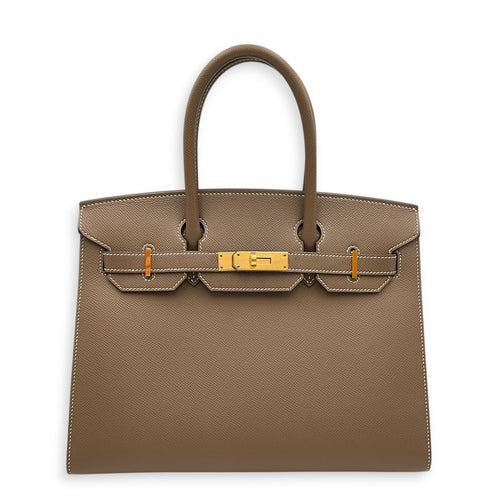 Sellier Birkin 30 Etoupe in Epsom Gold hardware CL2608-023018 1