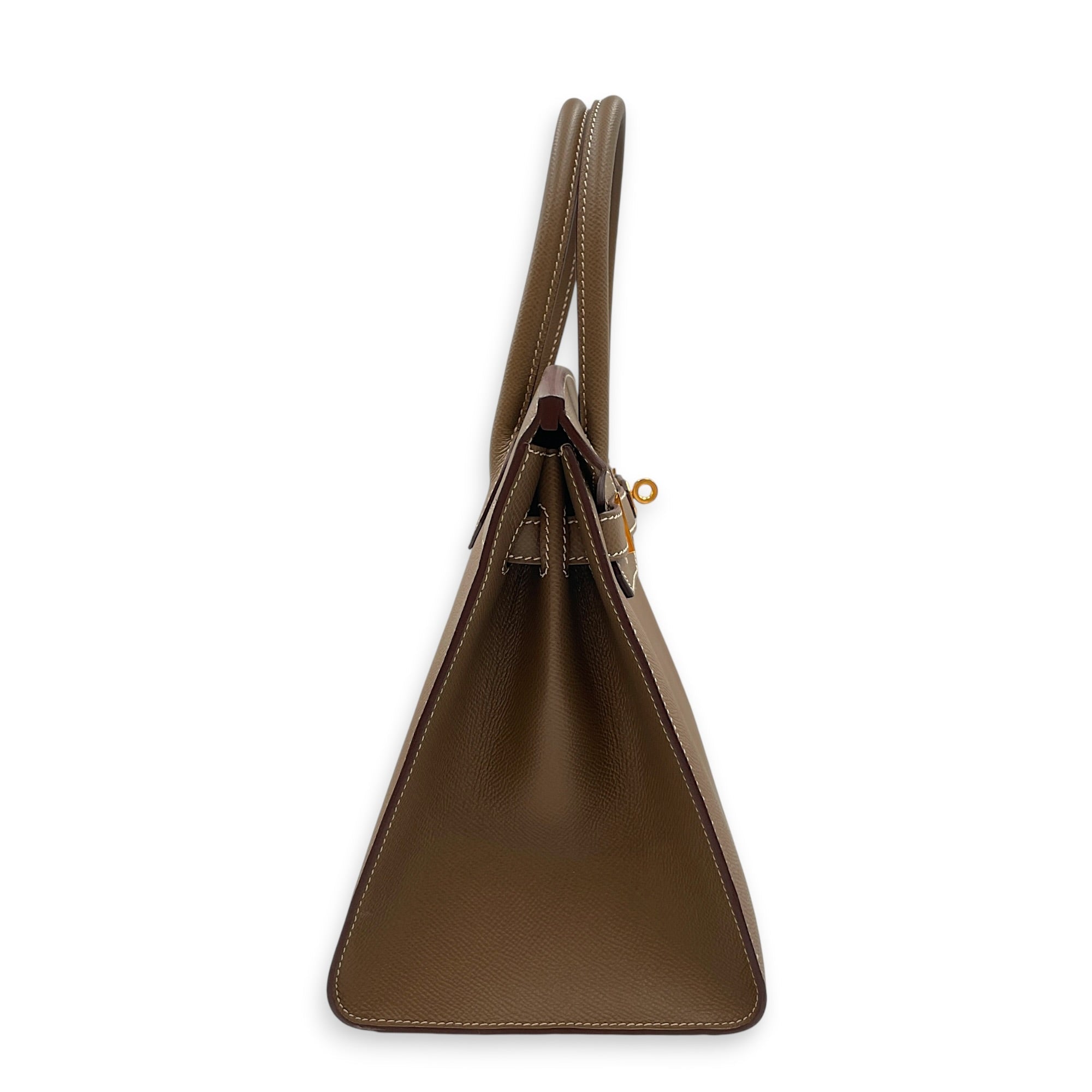Sellier Birkin 30 Etoupe in Epsom Gold hardware CL2608-023018 3