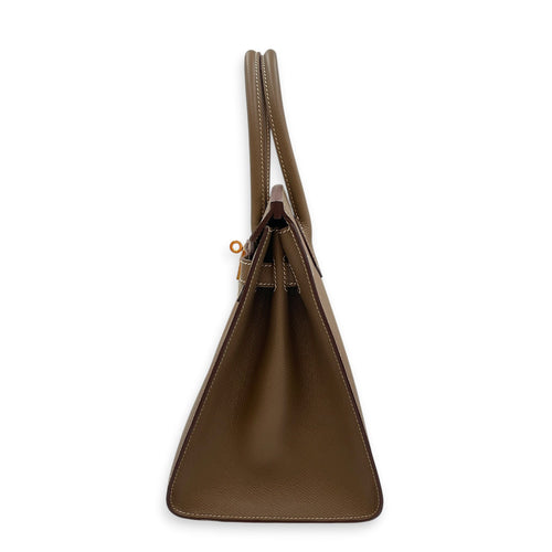 Sellier Birkin 30 Etoupe in Epsom Gold hardware CL2608-023018 4