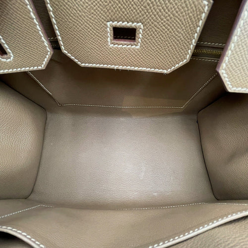 Sellier Birkin 30 Etoupe in Epsom Gold hardware CL2608-023018 6