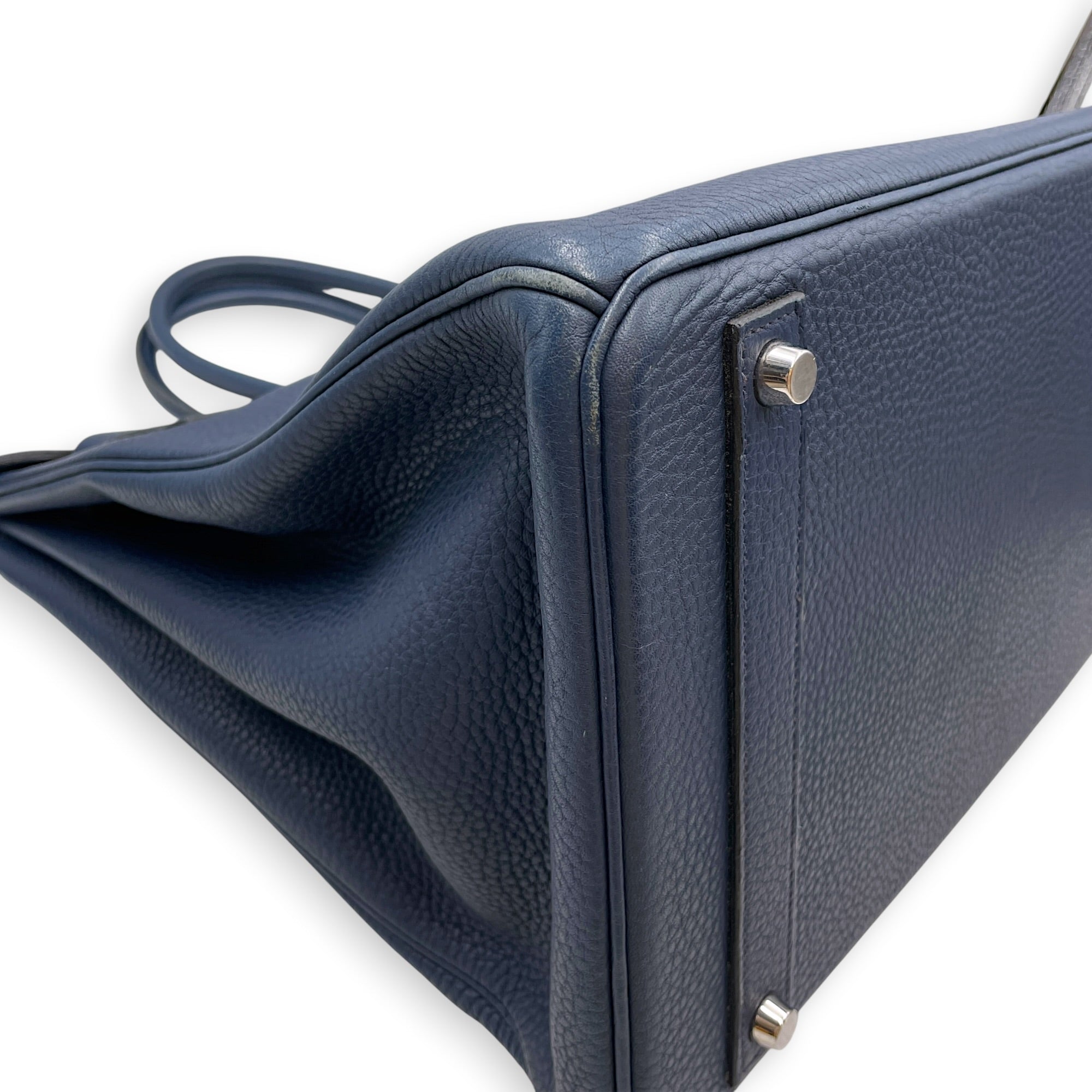 Birkin 40 Bleu de prusse in Togo Palladium hardware CL2608-023019 8