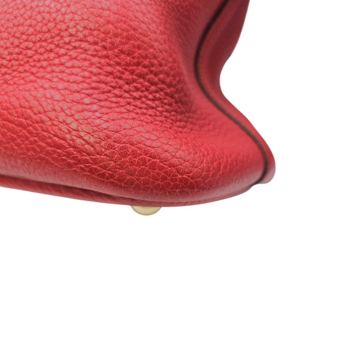 Bolide 35 Rouge Casaque in Clemence Gold hardware