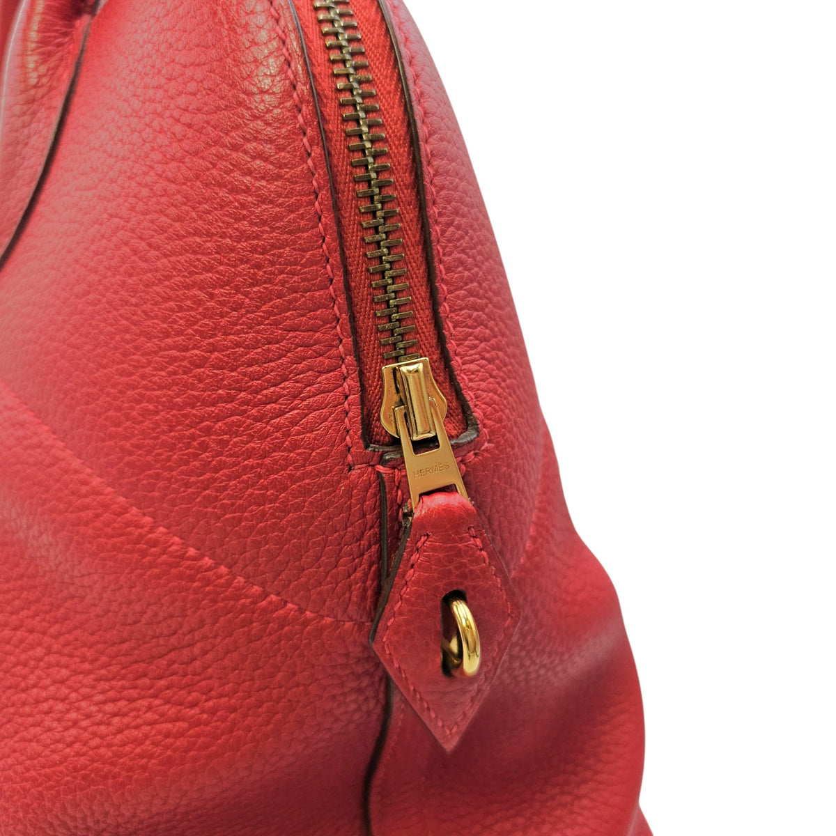Bolide 35 Rouge Casaque in Clemence Gold hardware