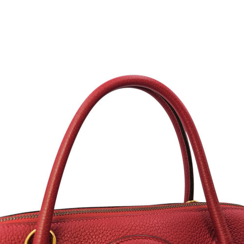 Bolide 35 Rouge Casaque in Clemence Gold hardware