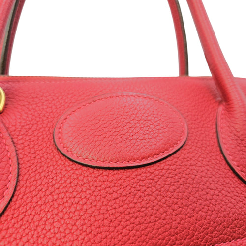 Bolide 35 Rouge Casaque in Clemence Gold hardware