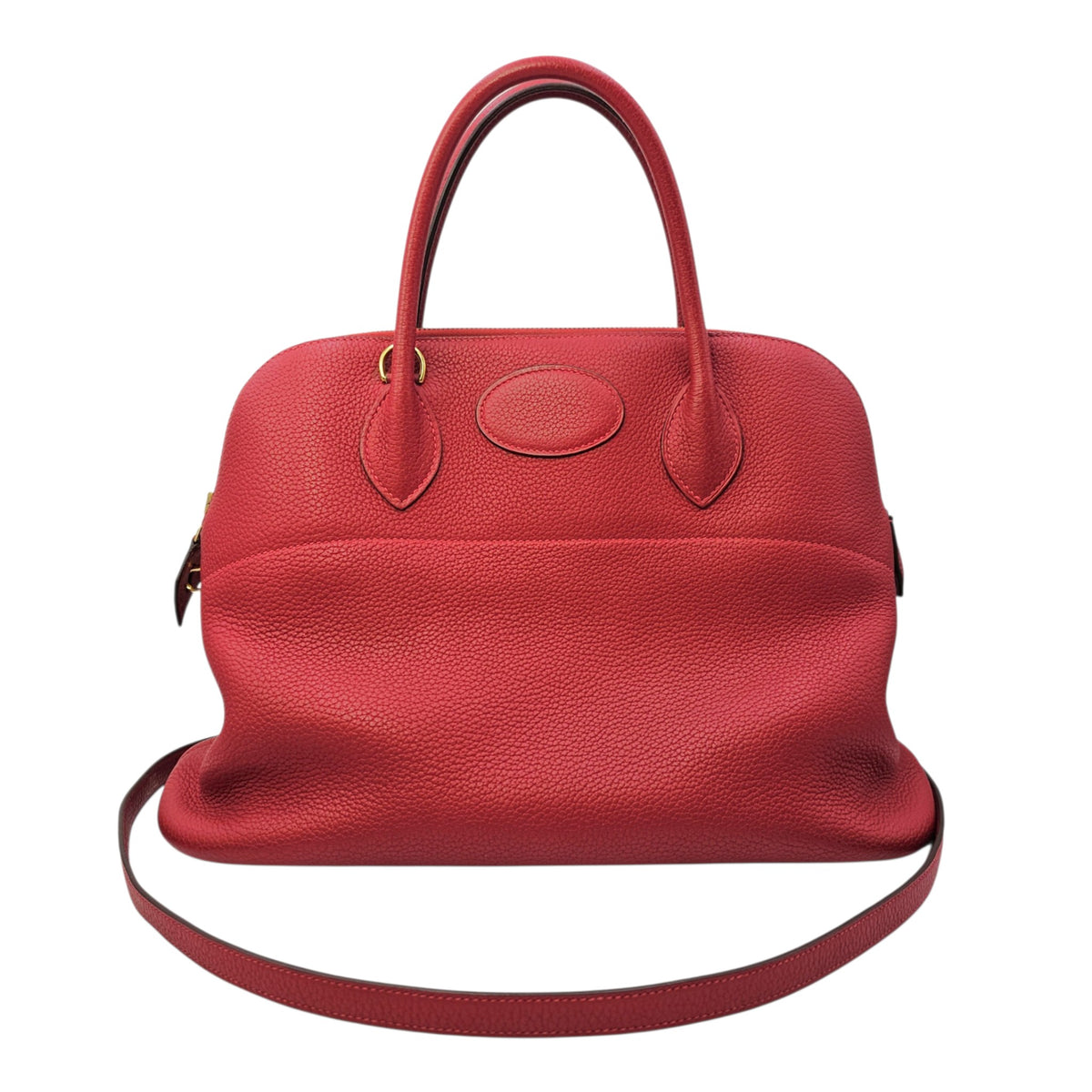 Bolide 35 Rouge Casaque in Clemence Gold hardware