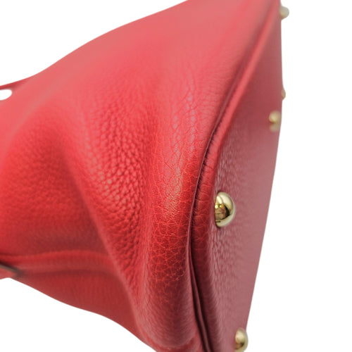 Bolide 35 Rouge Casaque in Clemence Gold hardware