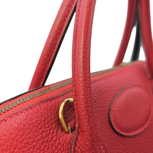 Bolide 35 Rouge Casaque in Clemence Gold hardware