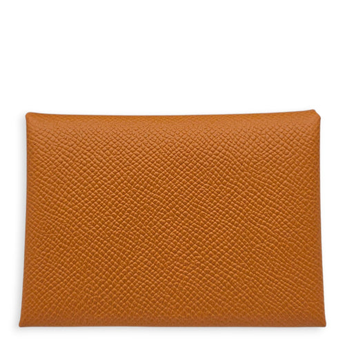 Calvi Duo  Gold Card Holder in Epsom Palladium hardware CL2608-023040 1