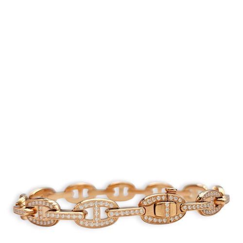 Chaine d'ancre Enchainee, 266 Diamonds, 1.70 Carat SH Bracelet in Rose Gold Hardware