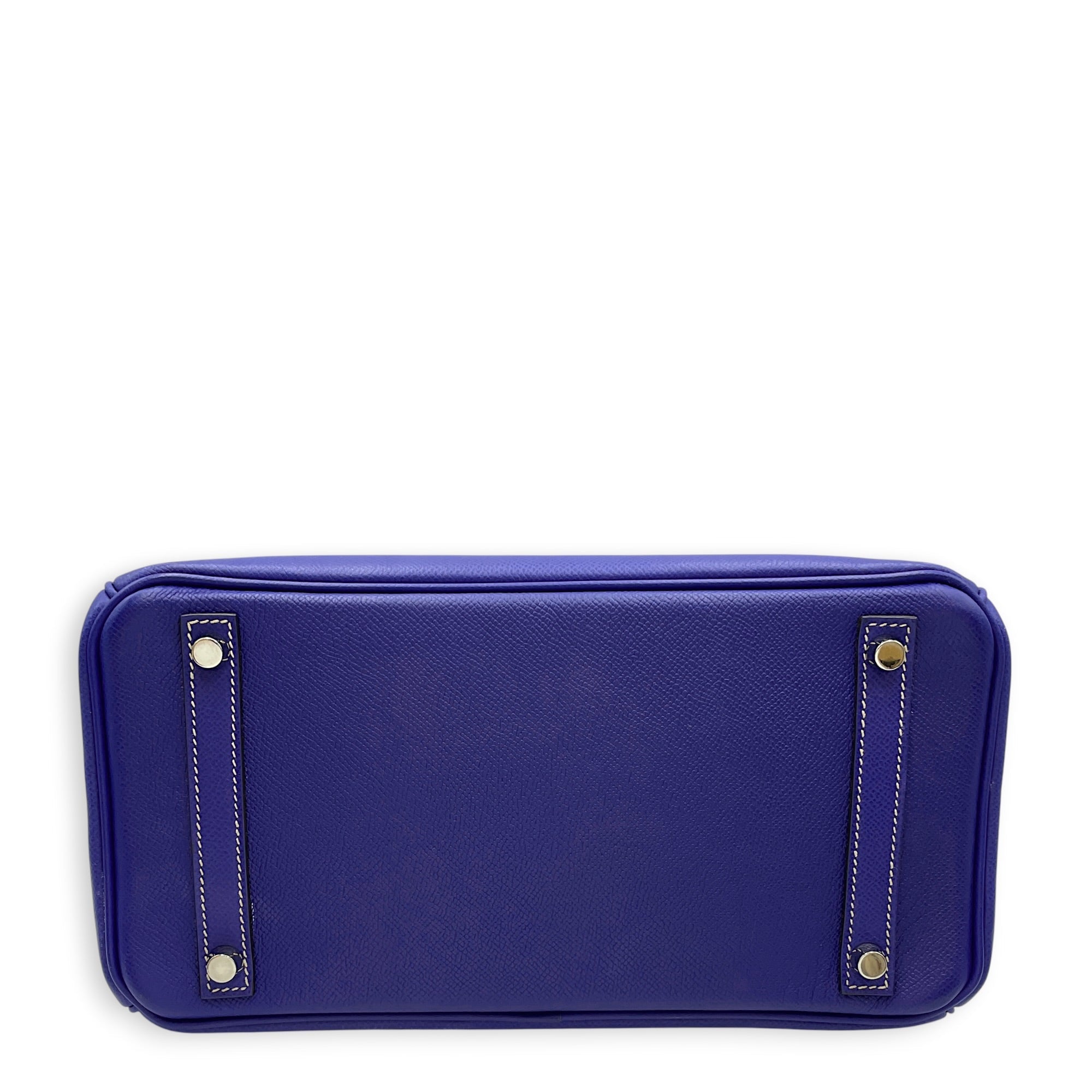 Birkin 30 Bleu Electric/Blue Mykonos in Epsom Palladium hardware CL2608-023049 5