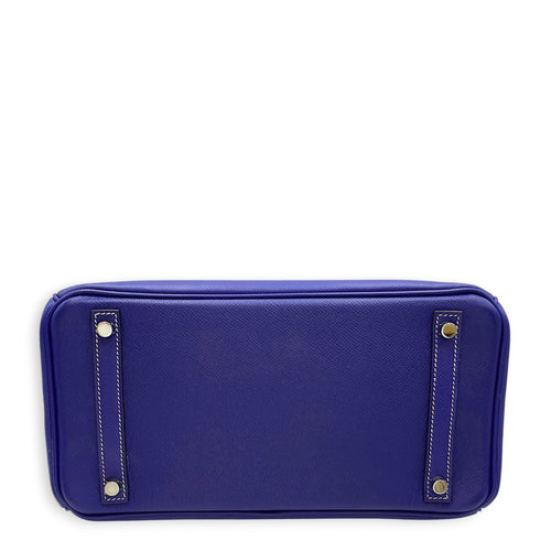 Birkin 30 Bleu Electric/Blue Mykonos in Epsom Palladium hardware CL2608-023049 5