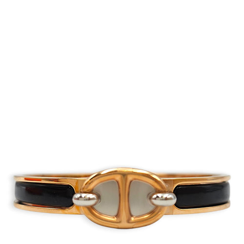 Mini Clic Chaine d'ancre bracelet PM Noir Bracelet Rose Gold hardware