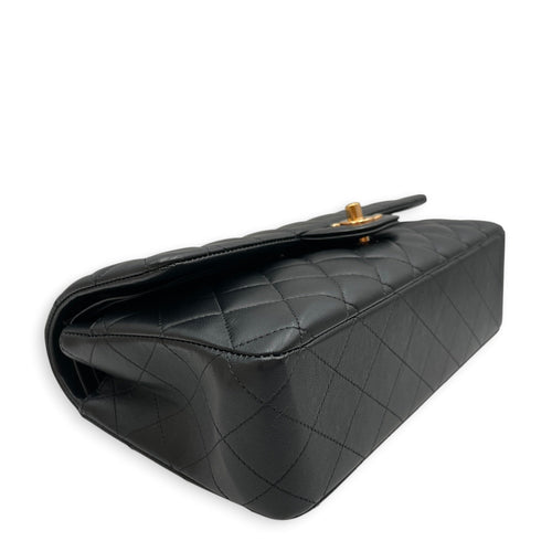 Classic Double Flap Medium Black Shoulder Bag in Lambskin Gold hardware CL2608-023060 11