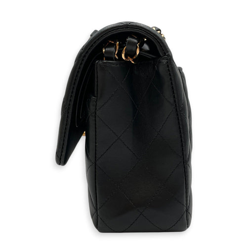 Classic Double Flap Medium Black Shoulder Bag in Lambskin Gold hardware CL2608-023060 3