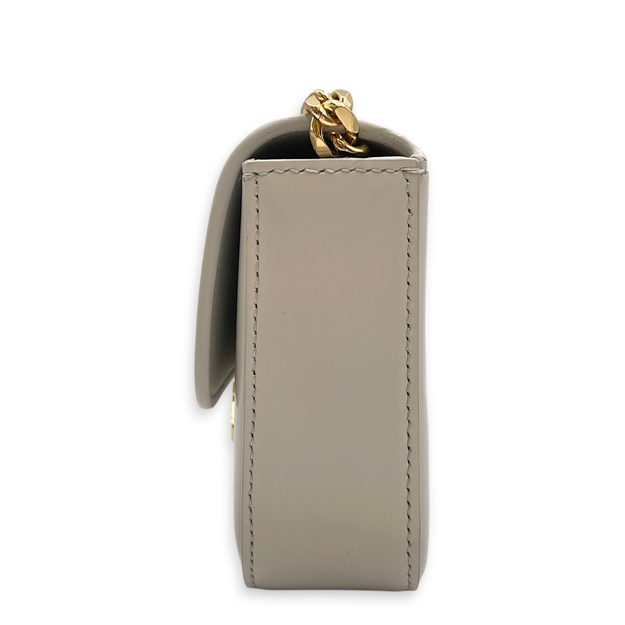Triomphe 20cm  Grey Shoulder Bag in Calfskin Gold hardware CL2608-023061 4