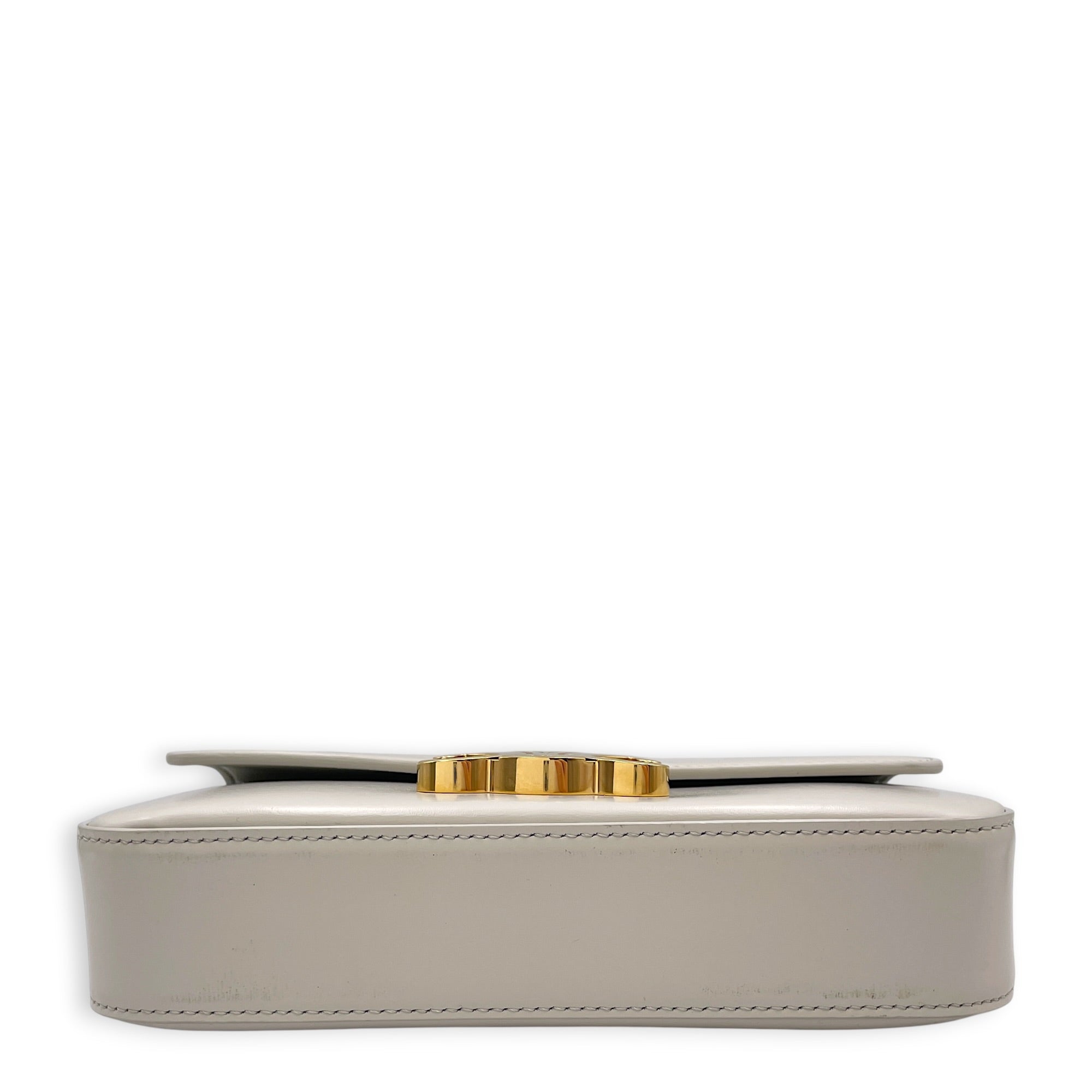 Triomphe 20cm  Grey Shoulder Bag in Calfskin Gold hardware CL2608-023061 5