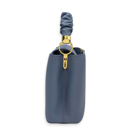 Capucines BB Blue Top Handle Bag in Taurillon Leather Gold hardware CL2608-023062 4