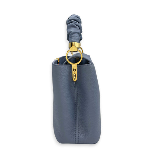 Capucines BB Blue Top Handle Bag in Taurillon Leather Gold hardware CL2608-023062 5