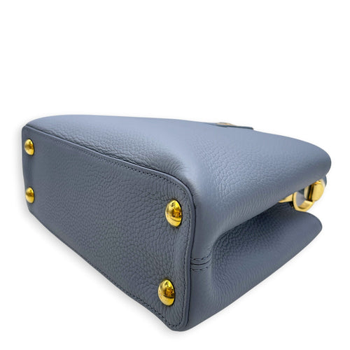 Capucines BB Blue Top Handle Bag in Taurillon Leather Gold hardware CL2608-023062 9
