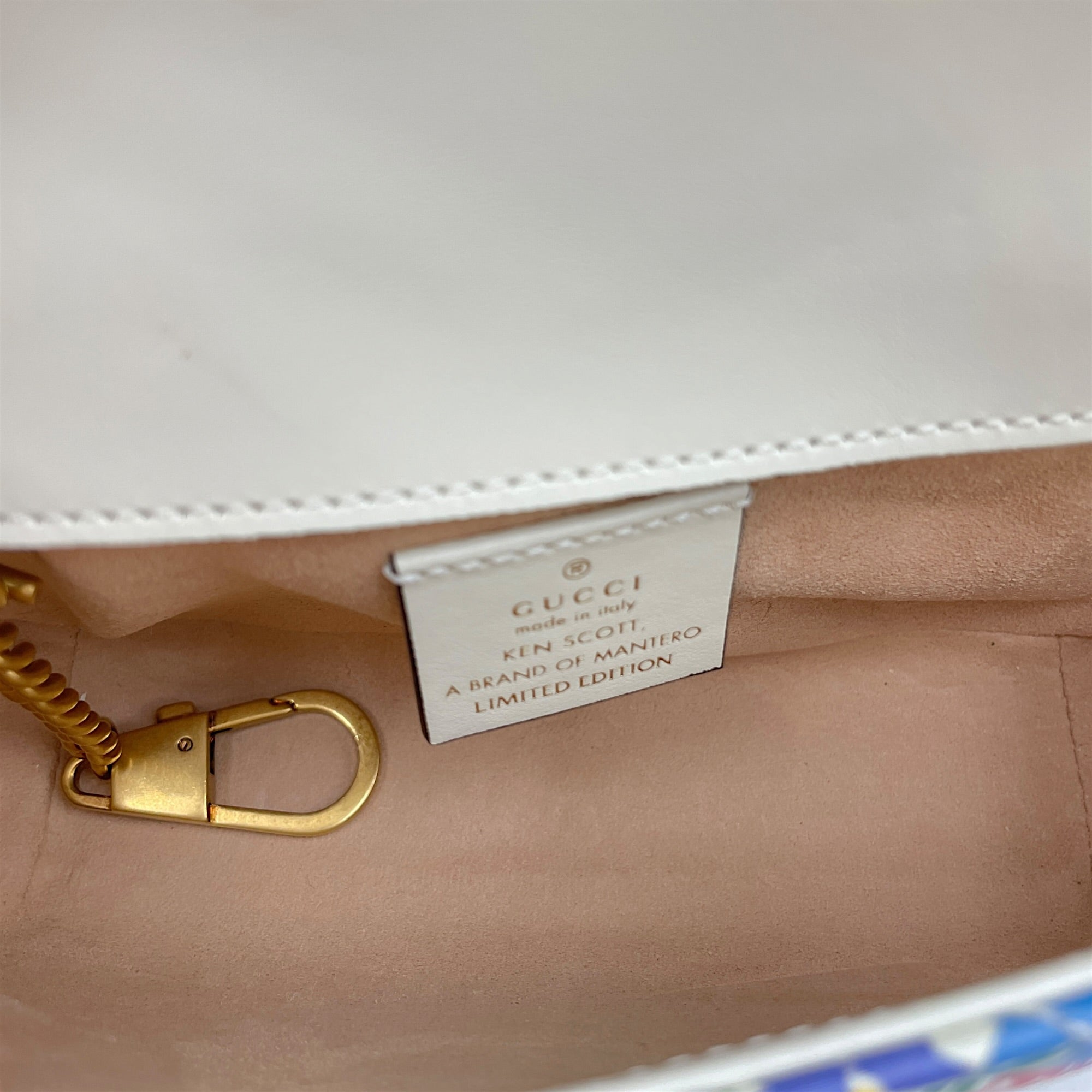 GG x Ken Scott Marmont  Multi-colour Shoulder Bag in Calfskin Gold hardware CL2608-023064 8